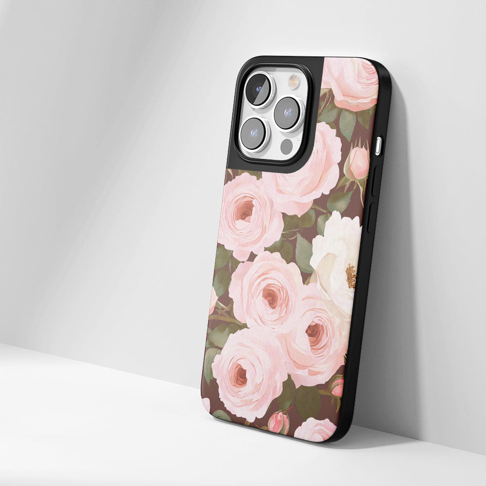 เคส iPhone สีชมพูกุหลาบด้านทนทานระดับอุตสาหกรรม 