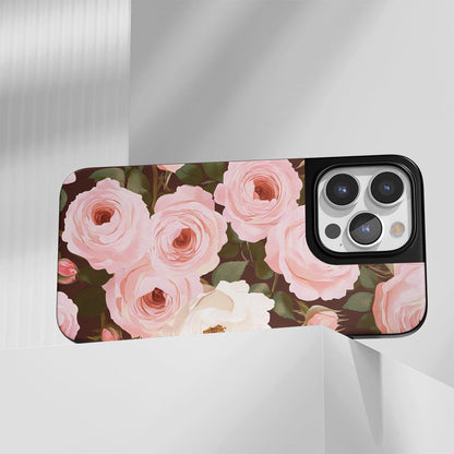 เคส iPhone สีชมพูกุหลาบด้านทนทานระดับอุตสาหกรรม 