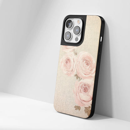 Industry-Level Tough Matte Pink Rose iPhone Case (MagSafe-Compatible)