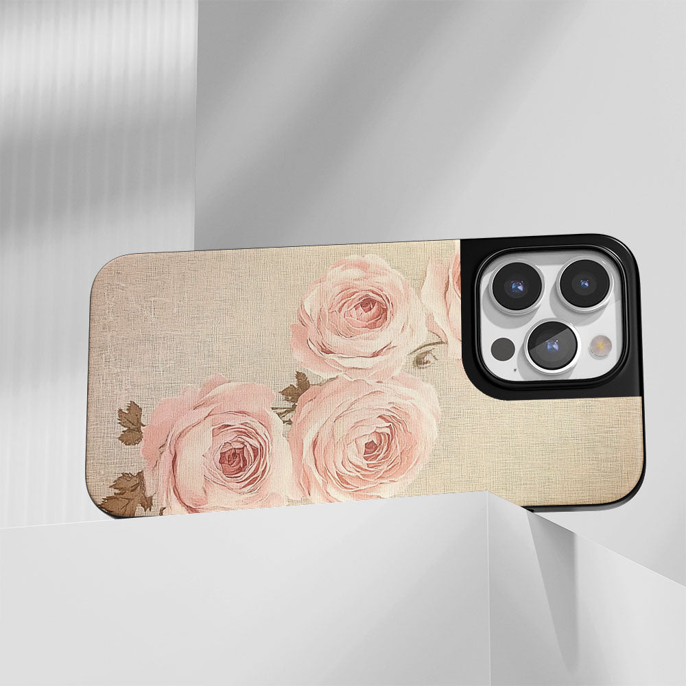 Industry-Level Tough Matte Pink Rose iPhone Case (MagSafe-Compatible)