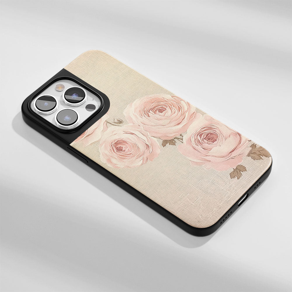 Industry-Level Tough Matte Pink Rose iPhone Case (MagSafe-Compatible)