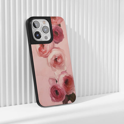 เคส iPhone สีชมพูกุหลาบด้านทนทานระดับอุตสาหกรรม 