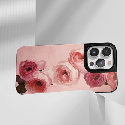 เคส iPhone สีชมพูกุหลาบด้านทนทานระดับอุตสาหกรรม 
