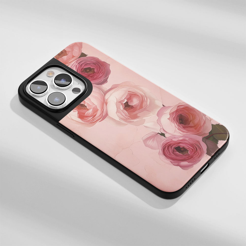 เคส iPhone สีชมพูกุหลาบด้านทนทานระดับอุตสาหกรรม 