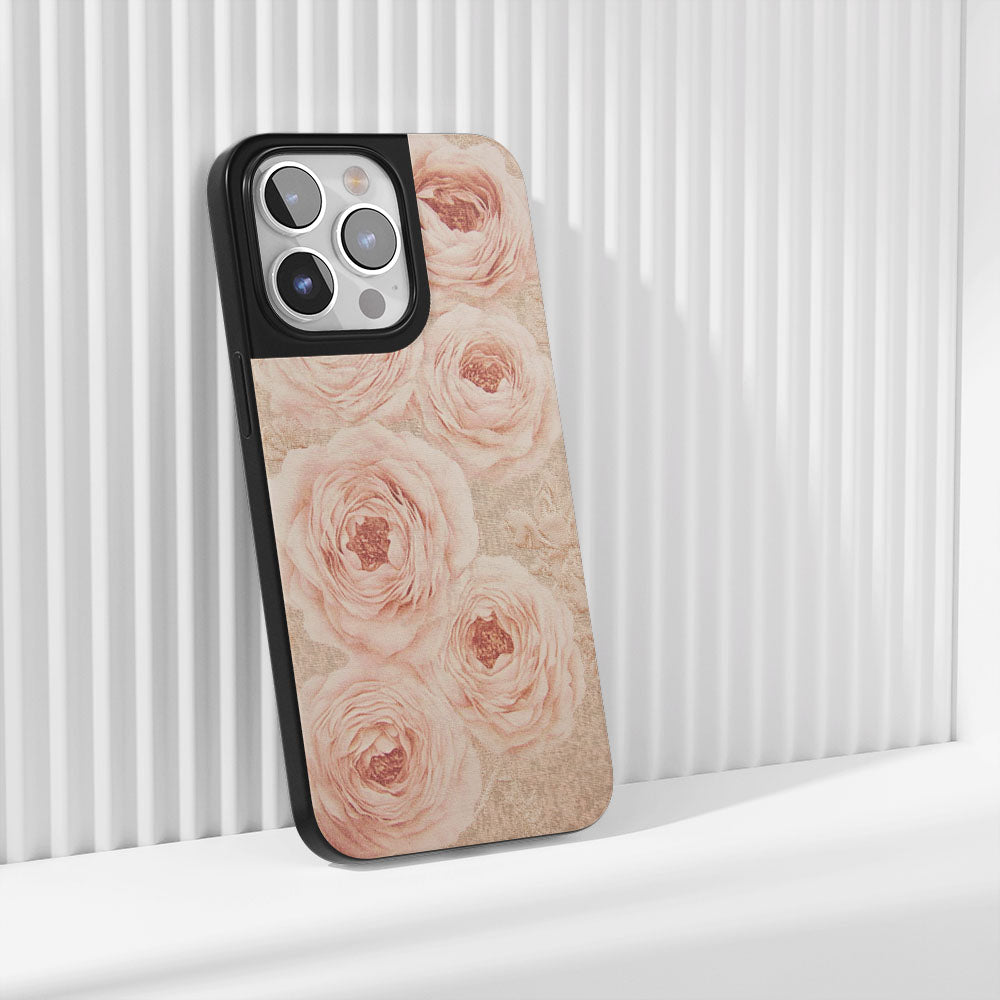 Industry-Level Tough Matte Pink Rose iPhone Case (MagSafe-Compatible)