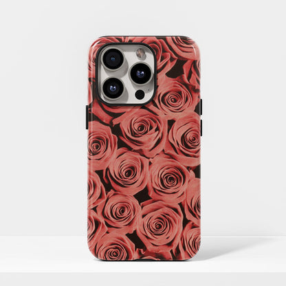 เคส iPhone แบบด้านทนทานพิมพ์ลายด้วยมือสองชั้น 