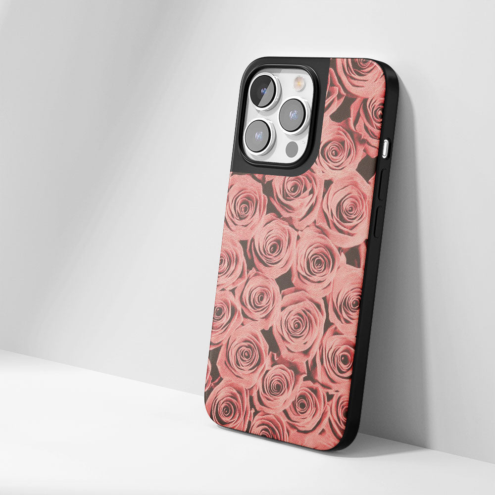 เคส iPhone สีแดงกุหลาบด้านทนทานระดับอุตสาหกรรม 