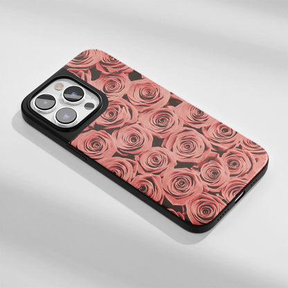 เคส iPhone สีแดงกุหลาบด้านทนทานระดับอุตสาหกรรม 