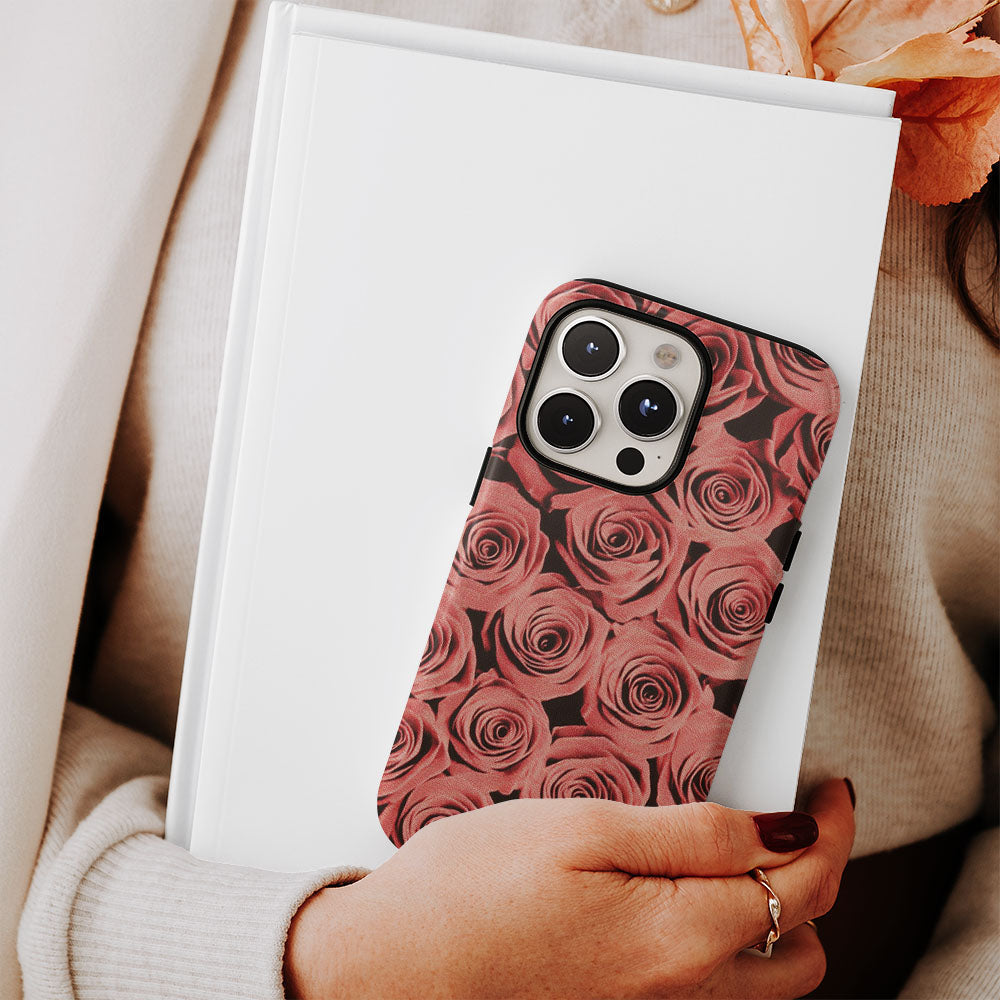 เคส iPhone แบบด้านทนทานพิมพ์ลายด้วยมือสองชั้น 