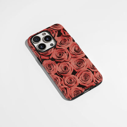 เคส iPhone แบบด้านทนทานพิมพ์ลายด้วยมือสองชั้น 