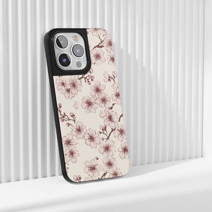 工業級堅固霧面櫻花 iPhone 手機殼（相容於 MagSafe） 