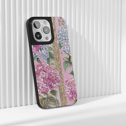 Industry-Level Tough Matte Hydrangea iPhone Case (MagSafe-Compatible)