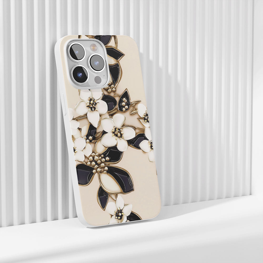 Latest 3rd-Generation Crystal Tough Glossy Jasmine iPhone Case (MagSafe-Compatible)