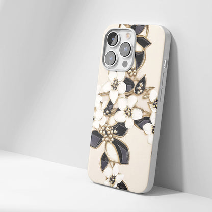 Latest 3rd-Generation Crystal Tough Glossy Jasmine iPhone Case (MagSafe-Compatible)