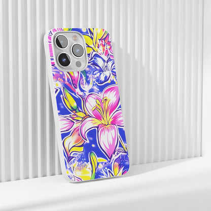 Latest 3rd-Generation Crystal Tough Glossy Lily iPhone Case (MagSafe-Compatible)