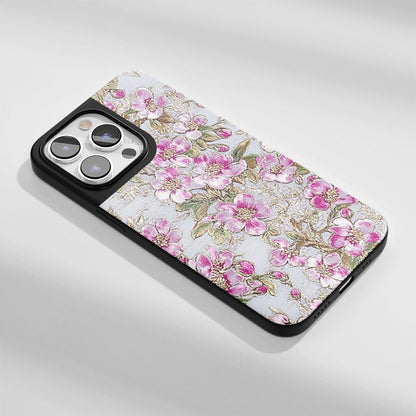 工業級堅韌霧面櫻花 iPhone 手機殼