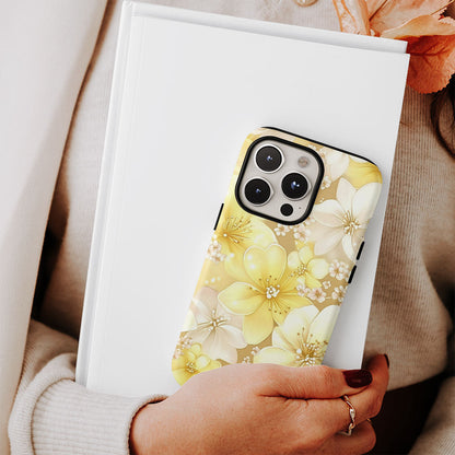 Double-Layer Semi-Handprinted Tough Matte Sakura iPhone Case