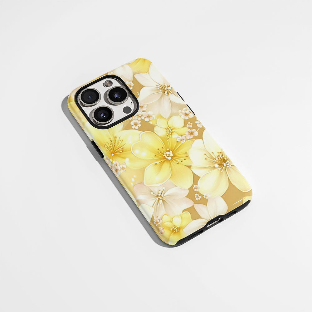 Double-Layer Semi-Handprinted Tough Matte Sakura iPhone Case