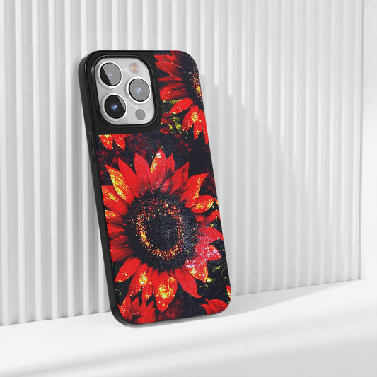 เคส iPhone ดอกทานตะวันเคลือบด้านทนทานระดับอุตสาหกรรม 