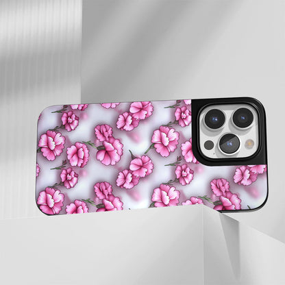 เคส iPhone ลายดอกคาร์เนชั่นเคลือบด้านทนทานระดับอุตสาหกรรม (รองรับ MagSafe) 