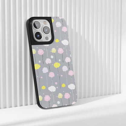 เคส iPhone ลายดอกคาร์เนชั่นเคลือบด้านทนทานระดับอุตสาหกรรม (รองรับ MagSafe) 