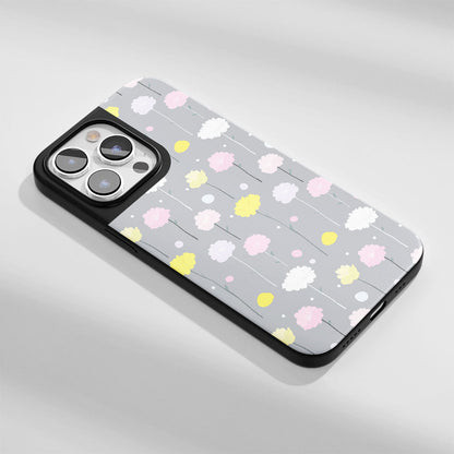 เคส iPhone ลายดอกคาร์เนชั่นเคลือบด้านทนทานระดับอุตสาหกรรม (รองรับ MagSafe) 