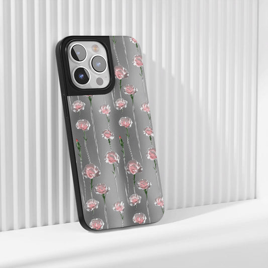 เคส iPhone ลายดอกคาร์เนชั่นเคลือบด้านทนทานระดับอุตสาหกรรม (รองรับ MagSafe) 