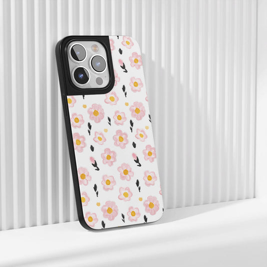 เคส iPhone ลายดอกคาร์เนชั่นเคลือบด้านทนทานระดับอุตสาหกรรม (รองรับ MagSafe) 
