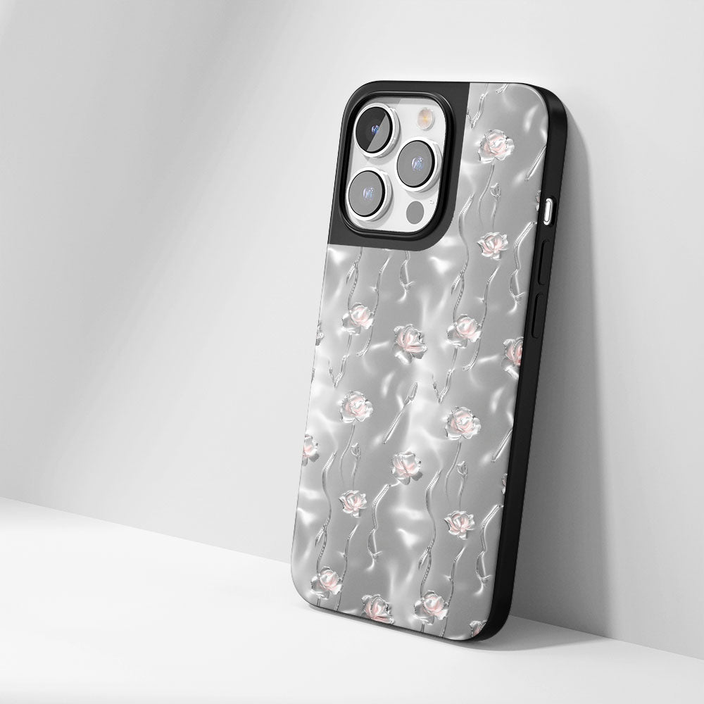 เคส iPhone ลายคาร์เนชั่นเคลือบด้านทนทานระดับอุตสาหกรรม (รองรับ MagSafe) 