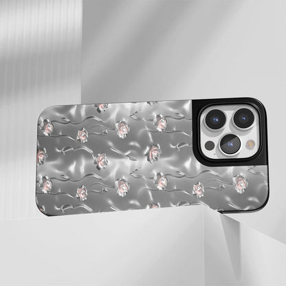 เคส iPhone ลายคาร์เนชั่นเคลือบด้านทนทานระดับอุตสาหกรรม (รองรับ MagSafe) 