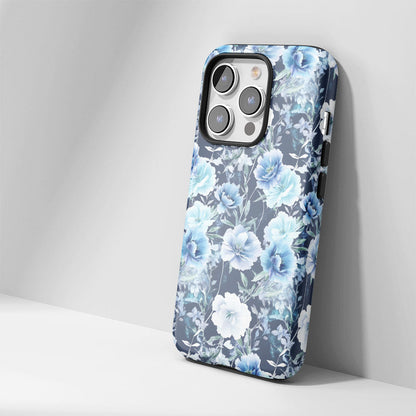 Double-Layer Semi-Handprinted Tough Matte Carnation iPhone Case