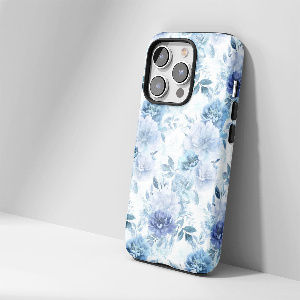 เคส iPhone ลายคาร์เนชั่นเคลือบด้าน 2 ชั้น พิมพ์ลายด้วยมือ 