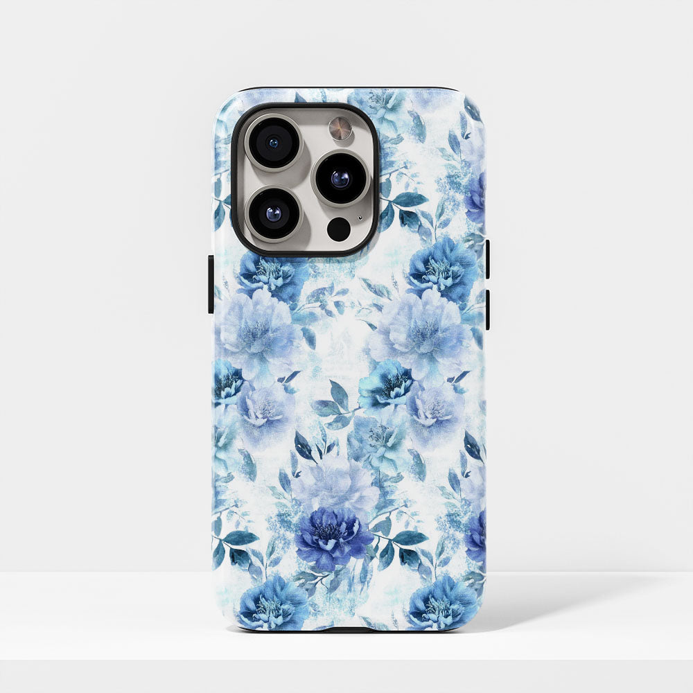 เคส iPhone ลายคาร์เนชั่นเคลือบด้าน 2 ชั้น พิมพ์ลายด้วยมือ 