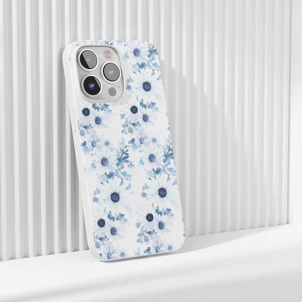 Latest 3rd-Generation Crystal Tough Glossy Daisy iPhone Case (MagSafe-Compatible)