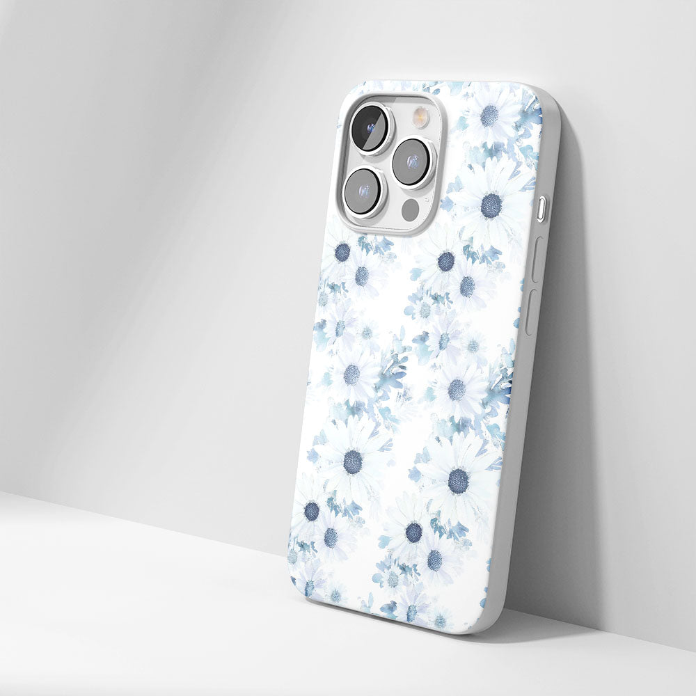 Latest 3rd-Generation Crystal Tough Glossy Daisy iPhone Case (MagSafe-Compatible)