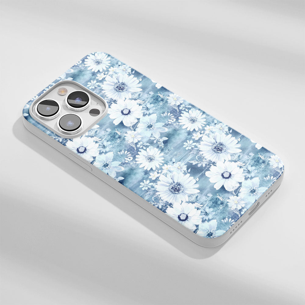 Latest 3rd-Generation Crystal Tough Glossy Daisy iPhone Case (MagSafe-Compatible)