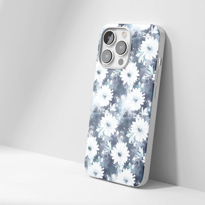 Latest 3rd-Generation Crystal Tough Glossy Daisy iPhone Case (MagSafe-Compatible)