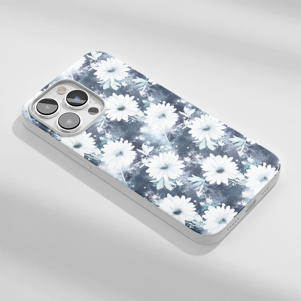 Latest 3rd-Generation Crystal Tough Glossy Daisy iPhone Case (MagSafe-Compatible)