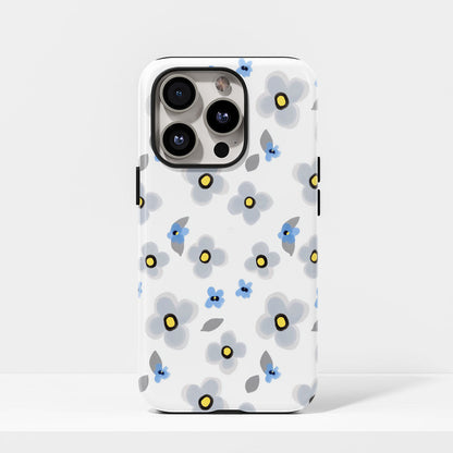 เคส iPhone ลายดอกเดซี่เคลือบด้าน 2 ชั้น พิมพ์ลายด้วยมือ 