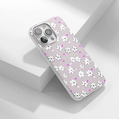 Latest 3rd-Generation Crystal Tough Glossy Daisy iPhone Case (MagSafe-Compatible)