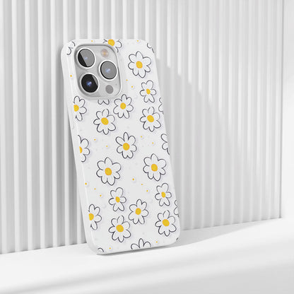Latest 3rd-Generation Crystal Tough Glossy Daisy iPhone Case (MagSafe-Compatible)