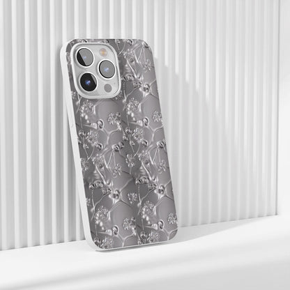 Latest 3rd-Generation Crystal Tough Glossy Gypsophila iPhone Case (MagSafe-Compatible)