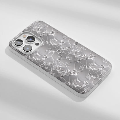 Latest 3rd-Generation Crystal Tough Glossy Gypsophila iPhone Case (MagSafe-Compatible)