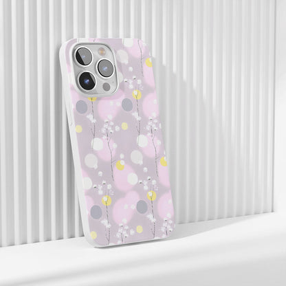 Latest 3rd-Generation Crystal Tough Glossy Gypsophila iPhone Case (MagSafe-Compatible)