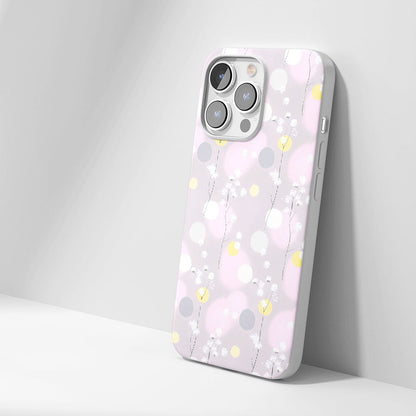Latest 3rd-Generation Crystal Tough Glossy Gypsophila iPhone Case (MagSafe-Compatible)