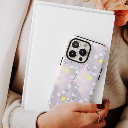 เคส iPhone ลายยิปโซฟิลาเคลือบด้านแบบ 2 ชั้น พิมพ์ลายด้วยมือ 