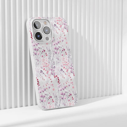Latest 3rd-Generation Crystal Tough Glossy Gypsophila iPhone Case (MagSafe-Compatible)