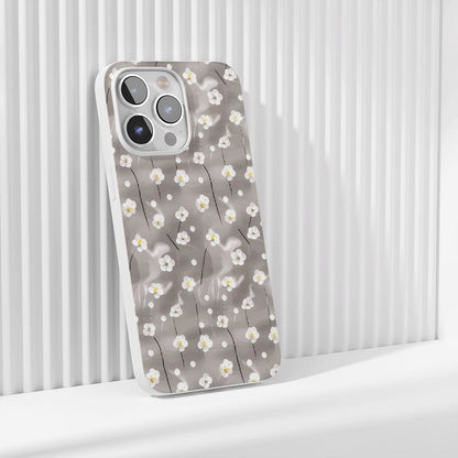 Latest 3rd-Generation Crystal Tough Glossy Gypsophila iPhone Case (MagSafe-Compatible)