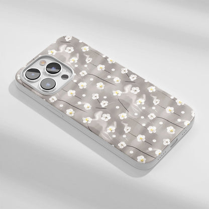 Latest 3rd-Generation Crystal Tough Glossy Gypsophila iPhone Case (MagSafe-Compatible)