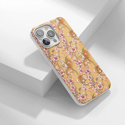 Latest 3rd-Generation Crystal Tough Glossy Gypsophila iPhone Case (MagSafe-Compatible)